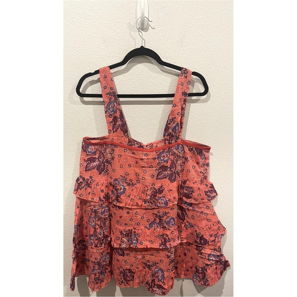 FREE PEOPLE Sunrise Nightie Coral Boho Mini Dress - Picture 11 of 11
